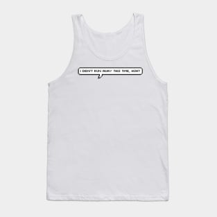 I didn't run away this time, huh? Eddie Munson | Stranger things Vol. 2 Netflix show Tank Top